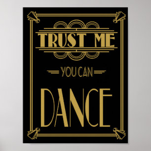 Art Déco Roaring 20's Faites-moi confiance vous po