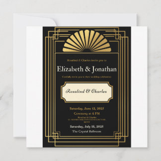 Art Deco Roaring 20s Save The Date