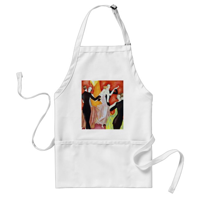 Art Deco Roaring Twenties Dancing Couples Standard Apron (Front)