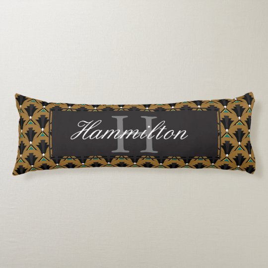 Art Deco Roaring Twenties Fans Personalized Body Pillow
