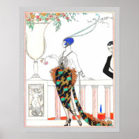 Art Deco Romantic Fashion Couple 