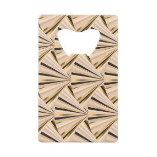 Art Deco Scales: Geometric Golden Glamour Credit Card Bottle Opener