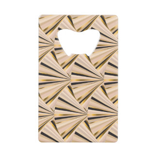 Art Deco Scales: Geometric Golden Glamour Credit Card Bottle Opener