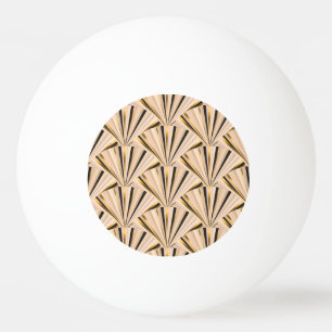 Art Deco Scales: Geometric Golden Glamour Ping Pong Ball