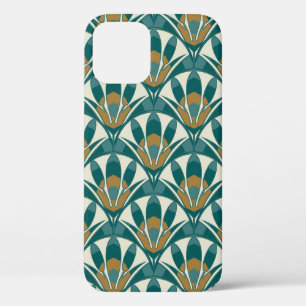 Art deco seamless abstract floral pattern. Decor e iPhone 12 Case