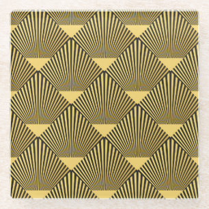 Art Deco: Seamless Decoration Ornament Glass Coaster