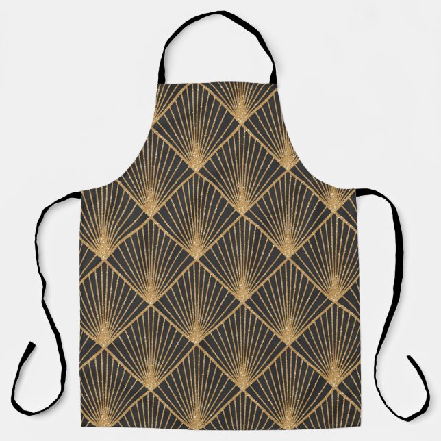 Art Deco Seamless Geometric Pattern. Elegant Wallp Apron (Front)