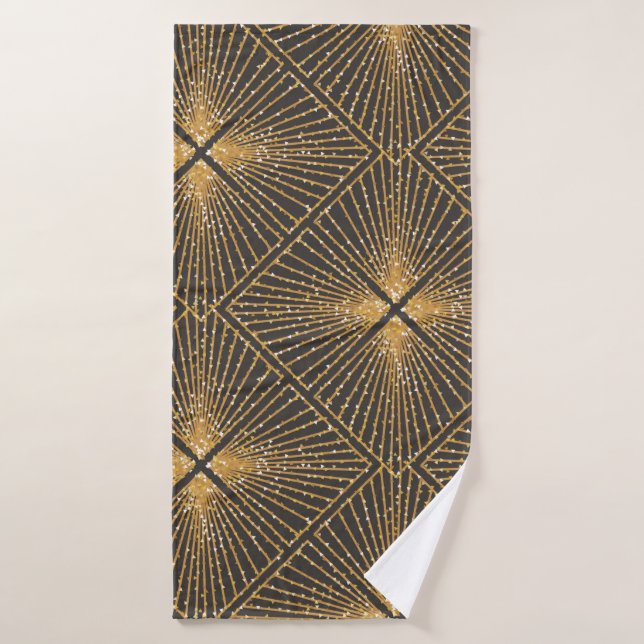 Art Deco Seamless Geometric Pattern. Elegant Wallp Bath Towel (Bath Towel)
