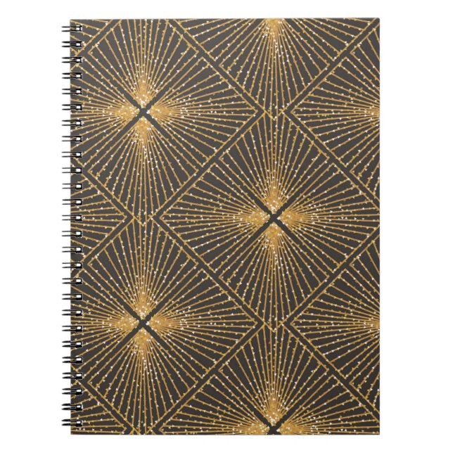 Art Deco Seamless Geometric Pattern. Elegant Wallp Notebook (Front)