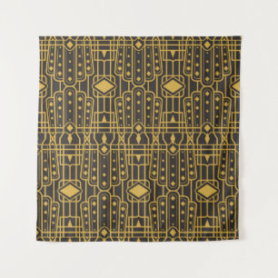 Art Deco seamless luxury geometric pattern. Golden Tapestry