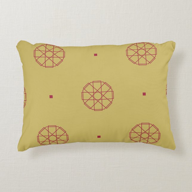 Art deco seamless pattern background. abstract, ar accent pillow (Front)