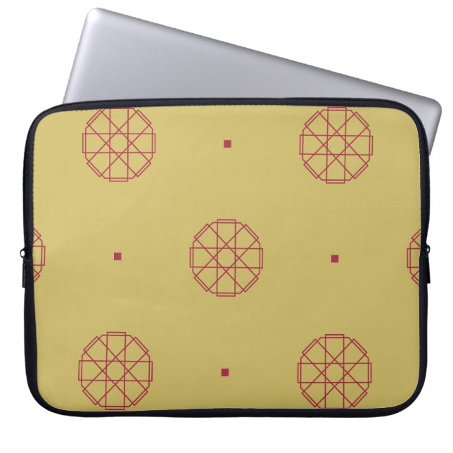 Art deco seamless pattern background. abstract, ar laptop sleeve (Front)