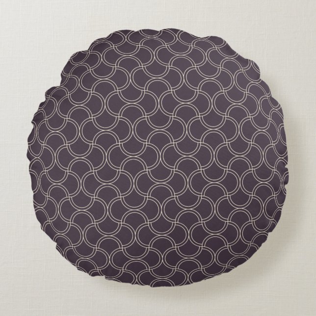 Art deco seamless pattern background. abstract, ar round pillow (Front)
