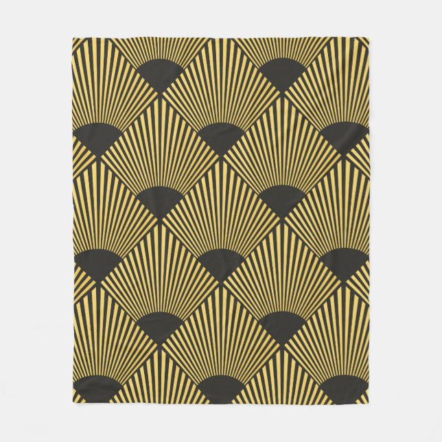 Art Deco seamless pattern Fleece Blanket (Front)