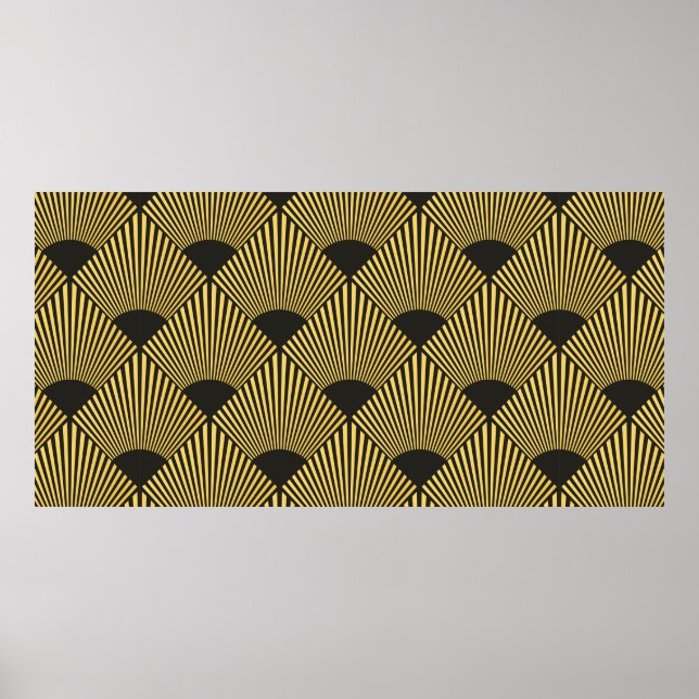 Art Deco seamless pattern Poster (Front)