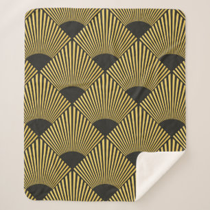 Art Deco seamless pattern Sherpa Blanket