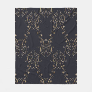 Art deco seamless pattern. Vintage background with Fleece Blanket