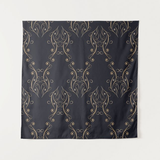 Art deco seamless pattern. Vintage background with Tapestry (Front)