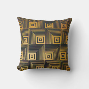 Art Deco seamless vintage wallpaper pattern Throw Pillow