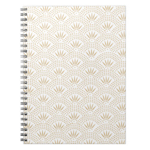 Art Deco Seigaiha Wave Pattern Notebook