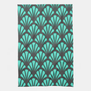 Art Deco Shell Shape Kitchen Towel