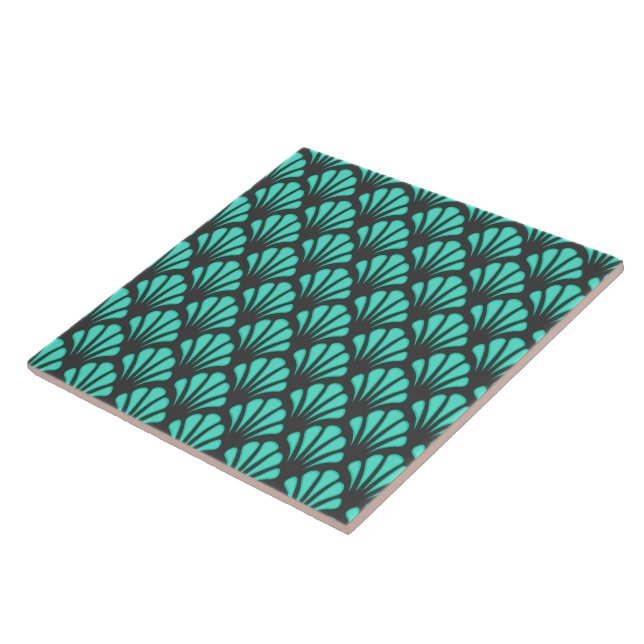 Art Deco Shell Shape Tile (Side)