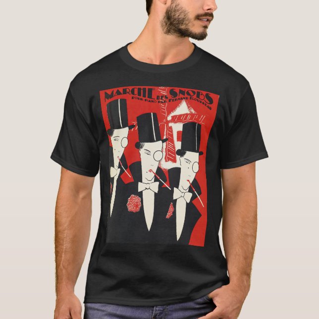 Art Deco snobs Illustration T-Shirt (Front)