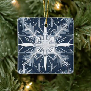 Art Deco Snowflake Ornament