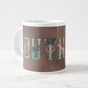 Art Deco Southpaw Large Coffee Mug