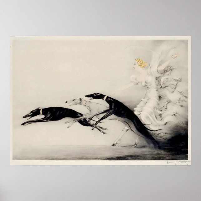 Art Déco SPEED II par le peintre français Louis Ic (Devant)