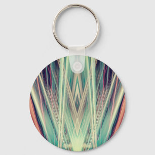 Art Deco spotlights pattern Keychain