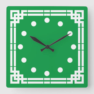 Art Deco Square Wall Clock