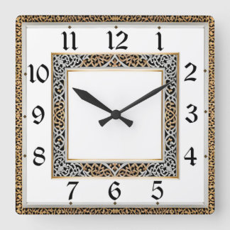 Art Deco Square Wall Clock