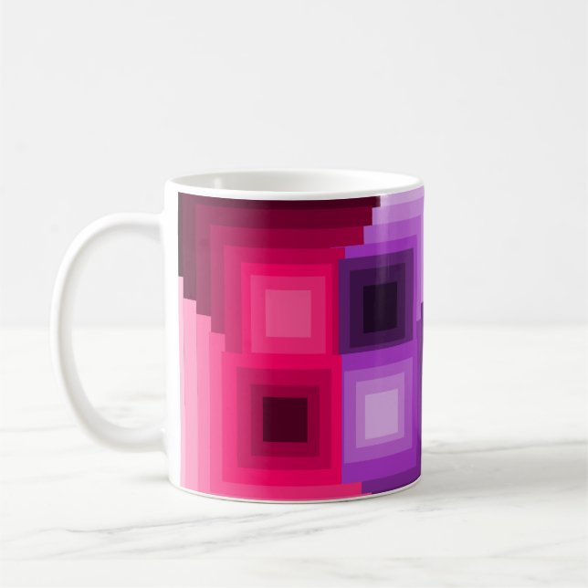 Art Deco Squares  Coffee Mug (Left)