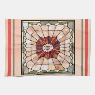 Art Deco Stained Glass 2 Kitchen Towel