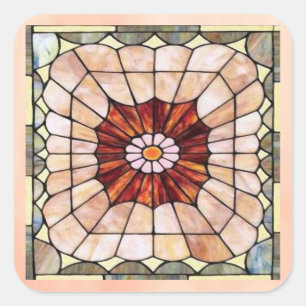 Art Deco Stained Glass 2 Sticker