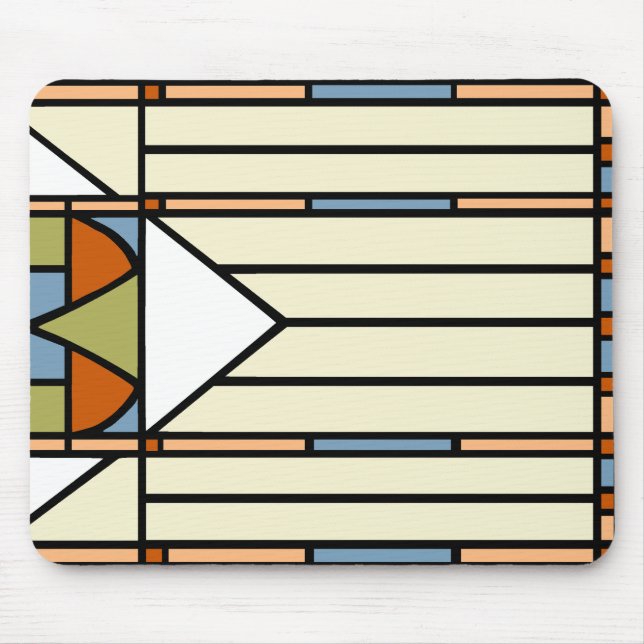 Art Deco Stained Glass Mouse Pad (Front)