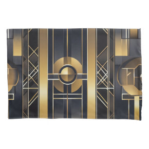 Art Deco Standard Pair Pillowcase