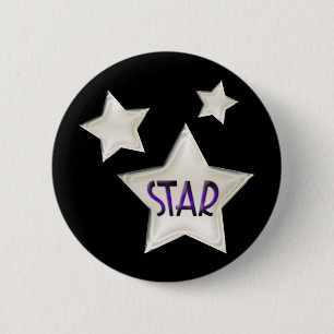 Art Deco Stars Button