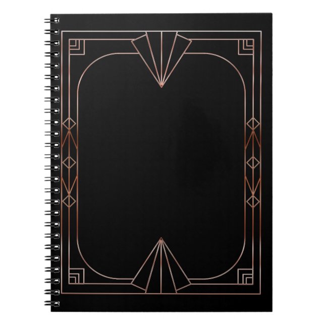 Art Deco Stationary Notebook (Front)
