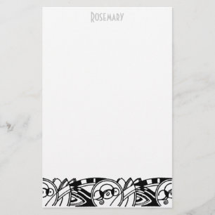 Art Deco stationery personalized