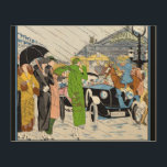 Art Deco Street Scene<br><div class="desc">Art deco street scene with art deco woman's fashion.</div>