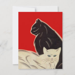 Art Deco Style Cats ~Any Occasion Party Invitation