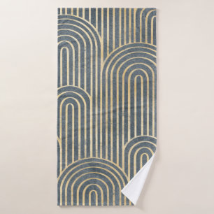 Art Deco style design luxury geometric seamless pa Bath Towel