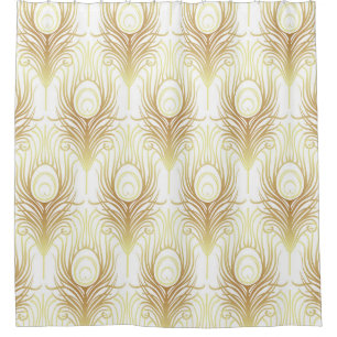 Art deco style geometric seamless pattern in black