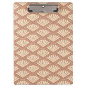 Art Deco style pattern in rose colour Clipboard