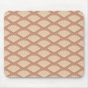 Art Deco style pattern in rose colour  Mouse Pad