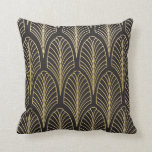 Art Deco Style Pillow<br><div class="desc">This Gatsby style pillow design was inspired by art deco patterns and wallpapers commonly used in the 20's.</div>