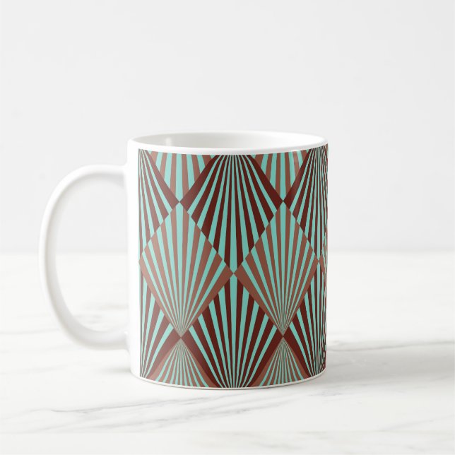 Art Deco style, seamless texture. Coffee Mug (Left)