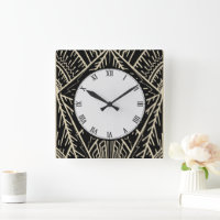 Art Deco Style Sketch in Black and Gold